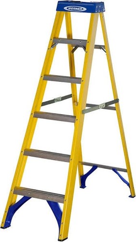 Werner fibreglass 6 step - 1.7m,